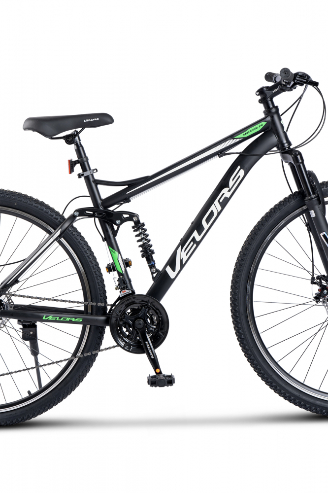 Bicicleta MTB Full-Suspension Velors Matador V2960G NegruAlbVerde, roti 29 inch, inaltime utilizator 170-195 cm, greutate suportata 120 kg - 3