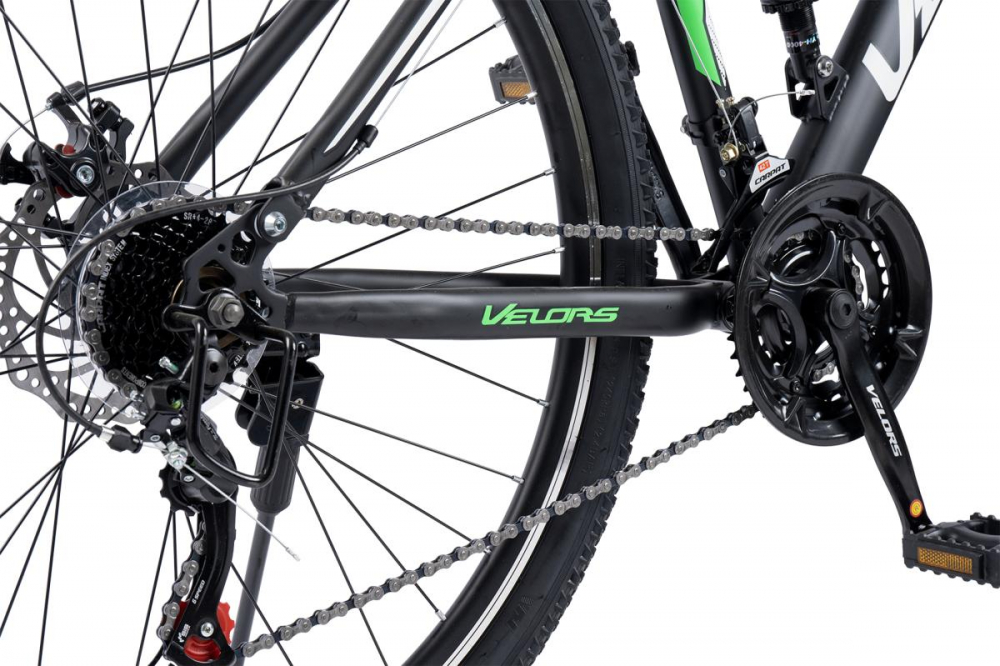 Bicicleta MTB Full-Suspension Velors Matador V2960G NegruAlbVerde, roti 29 inch, inaltime utilizator 170-195 cm, greutate suportata 120 kg - 4