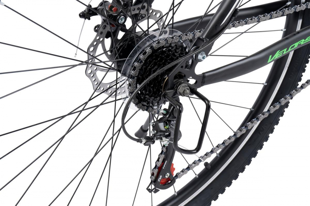 Bicicleta MTB Full-Suspension Velors Matador V2960G NegruAlbVerde, roti 29 inch, inaltime utilizator 170-195 cm, greutate suportata 120 kg - 5