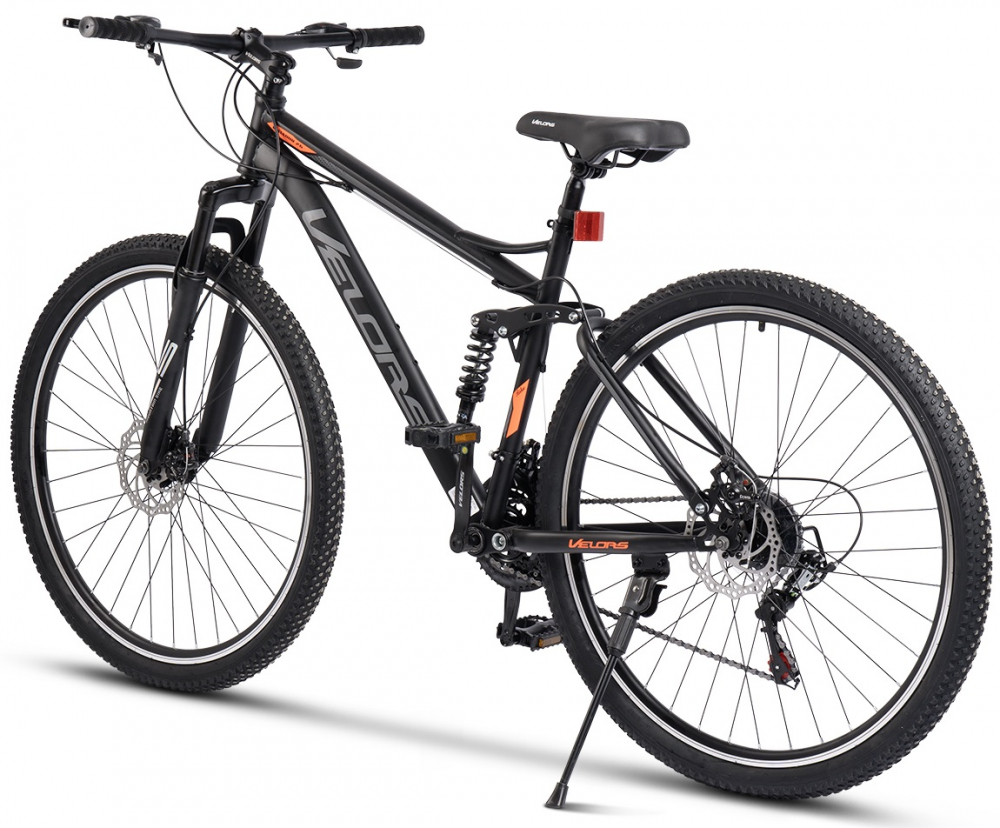 Bicicleta MTB Full-Suspension Velors Matador V2960G NegruGriPortocaliu, roti 29 inch, inaltime utilizator 170-195 cm, greutate suportata 120 kg - 1