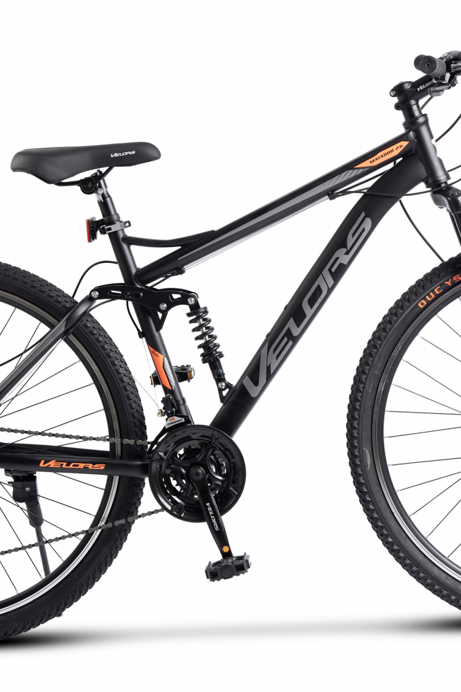 Bicicleta MTB Full-Suspension Velors Matador V2960G NegruGriPortocaliu, roti 29 inch, inaltime utilizator 170-195 cm, greutate suportata 120 kg - 3