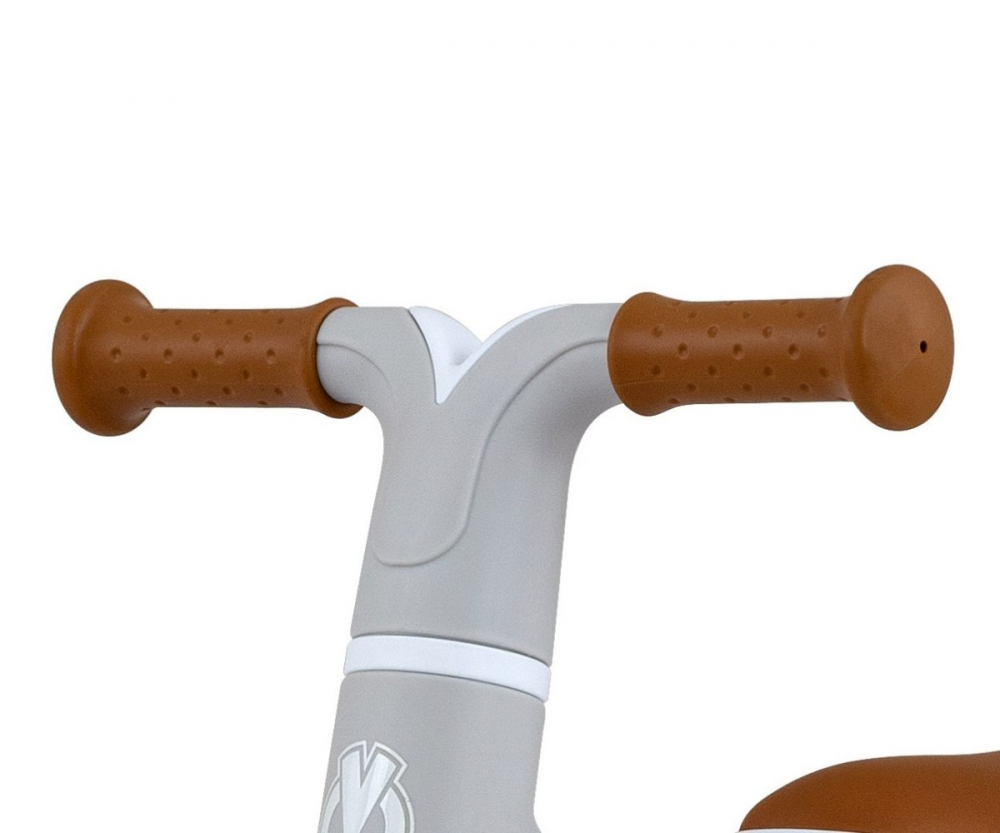 Bicicleta de echilibru pentru copii Milly Mally Velo Brown, roti Eva 7 inch, 18 luni+ - 3