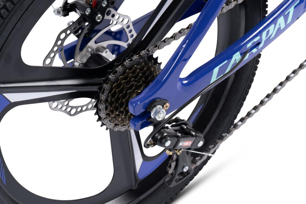 Bicicleta pentru copii MTB Carpat C20343A Albastru, roti 20 inch, cadru magneziu, frane disc, 7 viteze - 4