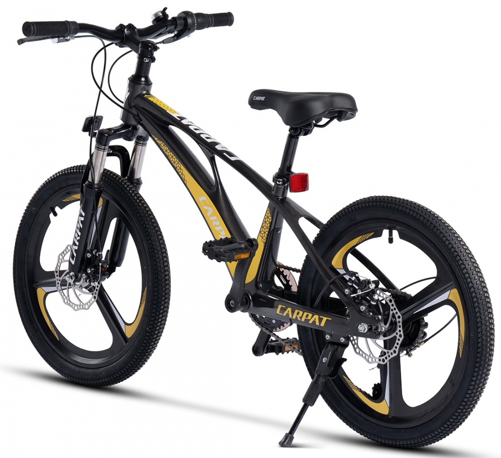 Bicicleta pentru copii MTB Carpat C20343A GriGalben, roti 20 inch, cadru magneziu, frane disc, 7 viteze - 2