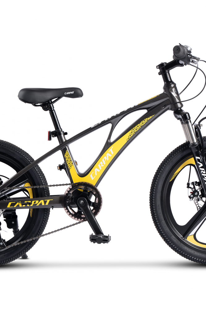 Bicicleta pentru copii MTB Carpat C20343A GriGalben, roti 20 inch, cadru magneziu, frane disc, 7 viteze - 4