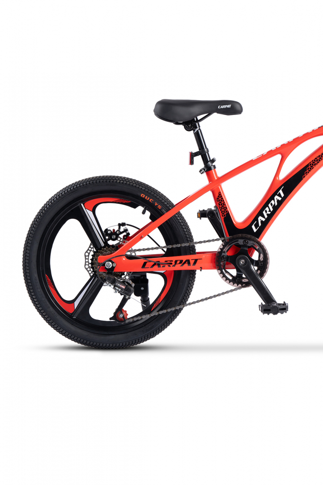 Bicicleta pentru copii MTB Carpat C20343A RosuNegru, roti 20 inch, cadru magneziu, frane disc, 7 viteze - 1