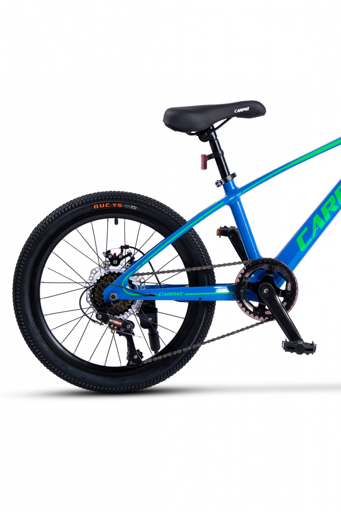 Bicicleta pentru copii MTB Carpat Hiro C20342A AlbastruVerde, 20 inch, inaltime utilizator 120-155 cm, greutate suportata 80 kg - 2