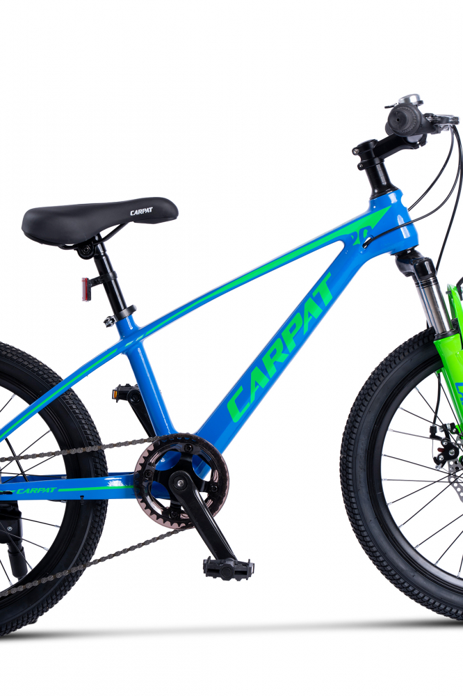 Bicicleta pentru copii MTB Carpat Hiro C20342A AlbastruVerde, 20 inch, inaltime utilizator 120-155 cm, greutate suportata 80 kg - 3