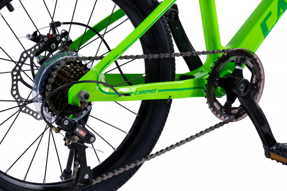 Bicicleta pentru copii MTB Carpat Hiro C20342A Verde, roti 20 inch, inaltime utilizator 120-155 cm, greutate suportata 80 kg - 4