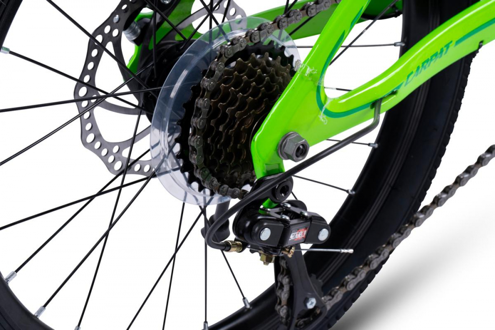 Bicicleta pentru copii MTB Carpat Hiro C20342A Verde, roti 20 inch, inaltime utilizator 120-155 cm, greutate suportata 80 kg - 5