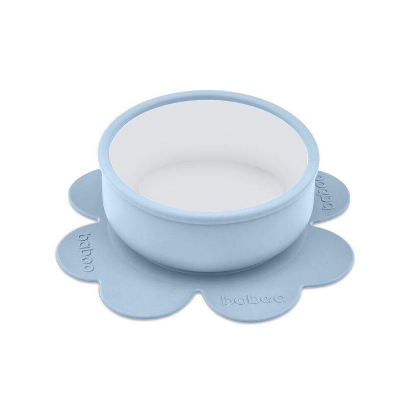 Bol din silicon cu ventuza Baboo Bleu 6 luni+ - 2 | YEO