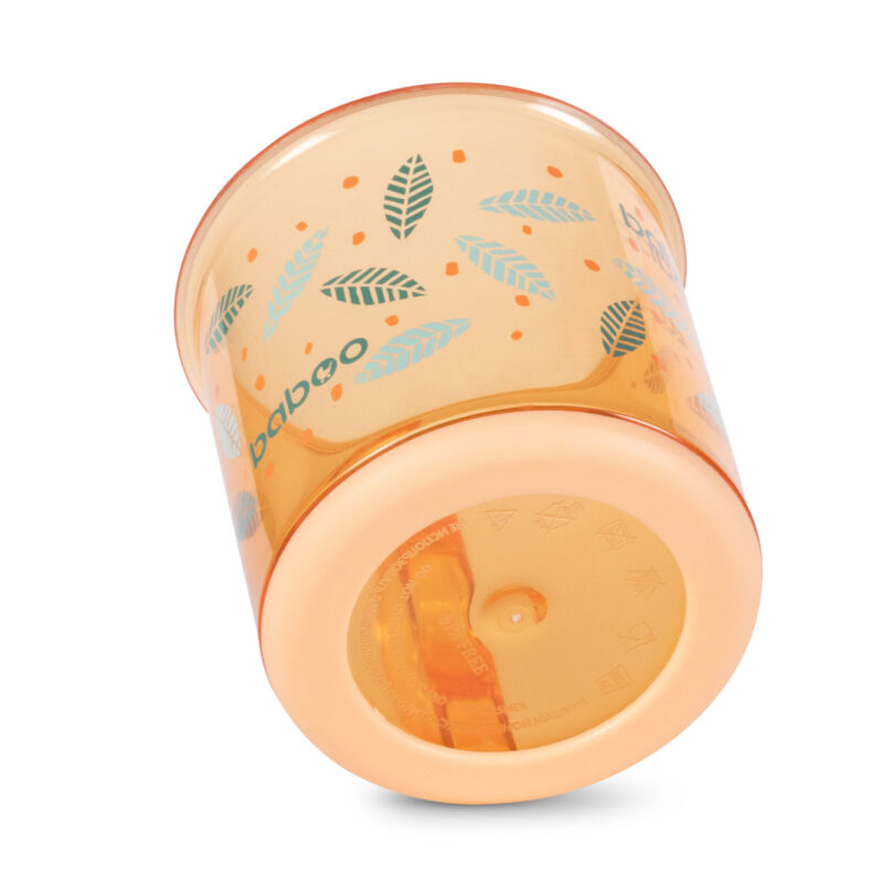 Cana cu fund antiderapant Baboo Portocaliu 170 ml 12 luni+ - 1 | YEO