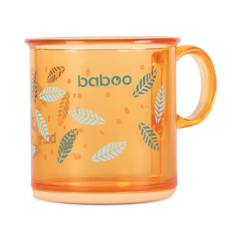 Cana cu fund antiderapant Baboo Portocaliu 170 ml 12 luni+ - 2 | YEO