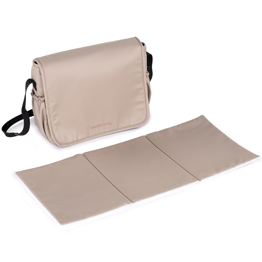 Carucior pentru gemeni Chipolino Twinity Tiramisu, cadru din aluminiu, suspensii, huse picioare, suport pahar, gentuta - 6