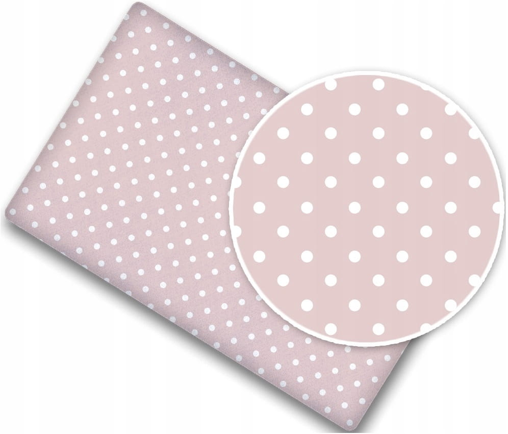 Cearceaf cu banda elastica pentru pat copii, dimensiune 140 x 70cm, 100 bumbac, BabyMam pinkdots