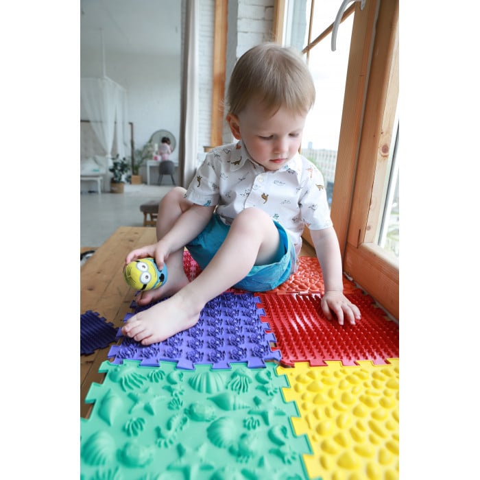 Covoras ortopedic Puzzle Mix cu 16 elemente - 1 | YEO