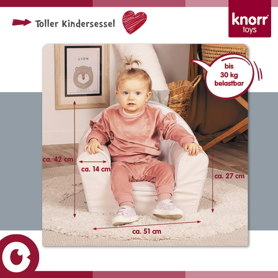 Fotoliu pentru copii, Knorr Toys Cosy Geo Grey matlasat, umplutura din spuma moale, husa bumbac 100 detasabila si lavabila, 51 x 34 x 42 cm, 9 luni+ - 3
