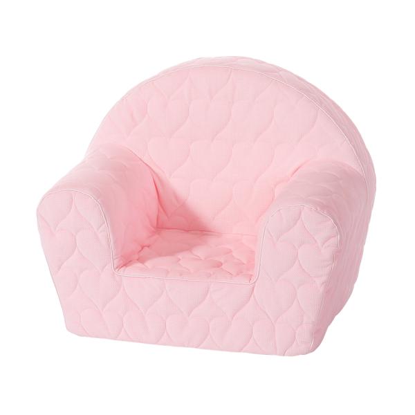Fotoliu pentru copii Knorr Toys Cosy Heart Rose matlasat, umplutura din spuma moale, husa bumbac 100 detasabila si lavabila, 51 x 34 x 42 cm, 9 luni+ - 4