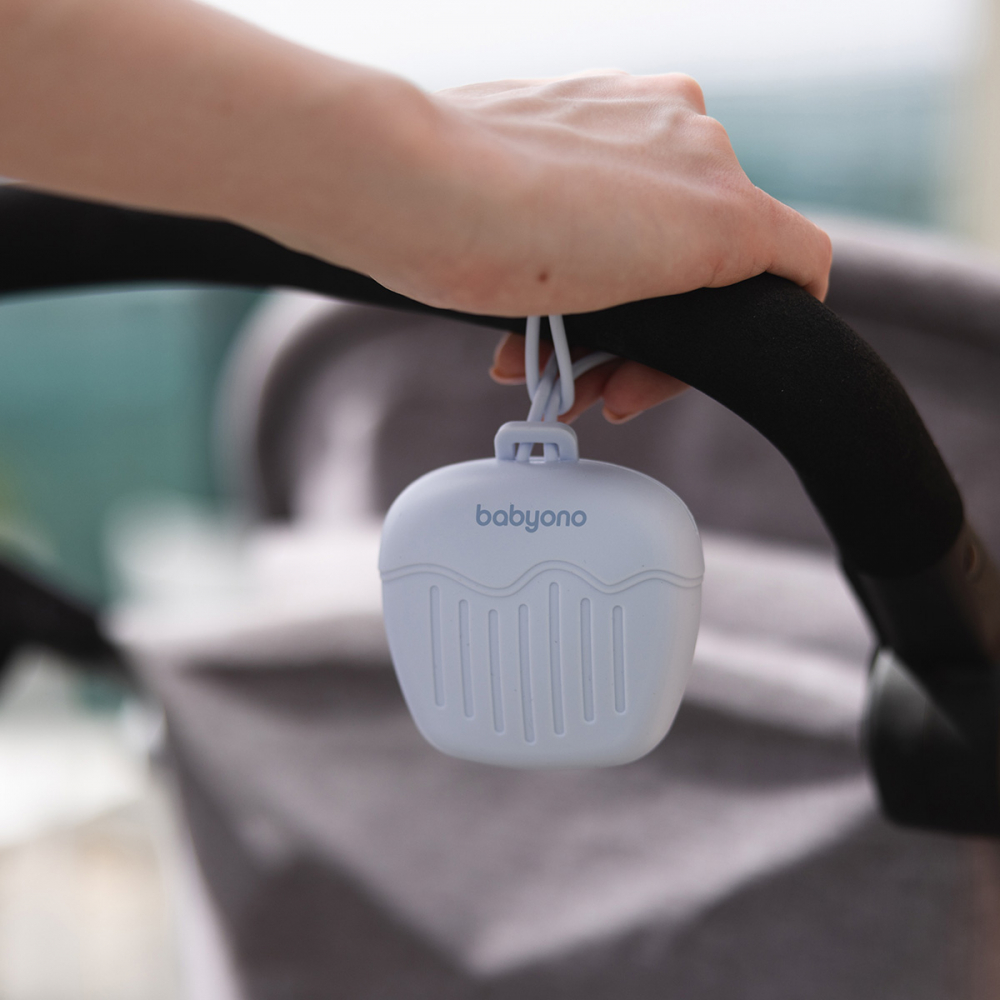 Husa de protectie din silicon Babyono Albastru pentru suzeta - 3 | YEO