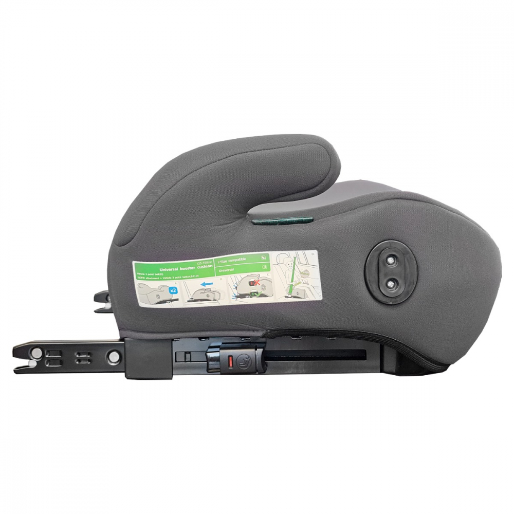 Inaltator auto pentru copii Appekids Junior Grey i-Size cu isofix 125-150 cm - 1