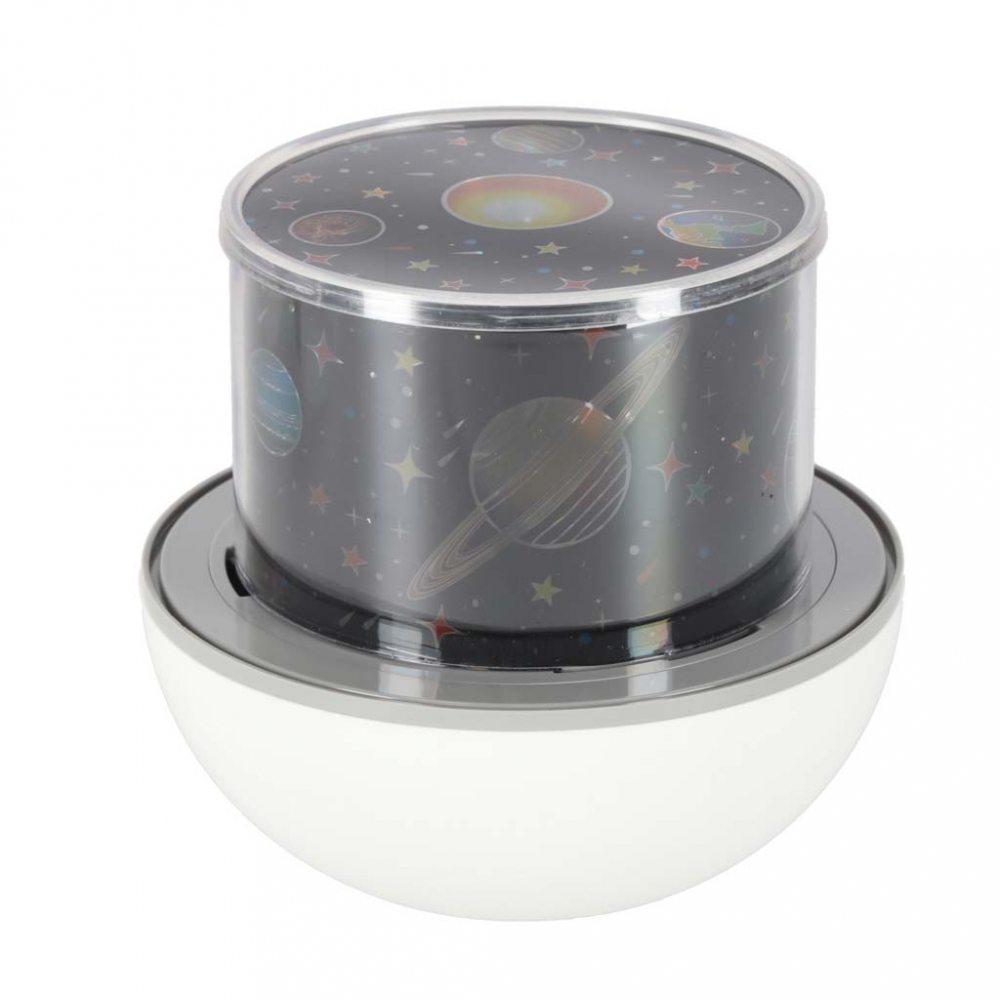 Lampa de veghe pentru copii Rabbit, dimensiune 12 x 16.5 cm, rotativa, cu telecomanda, 6 melodii tematice, lumina led si 6 seturi de folii interschimbabile - 11