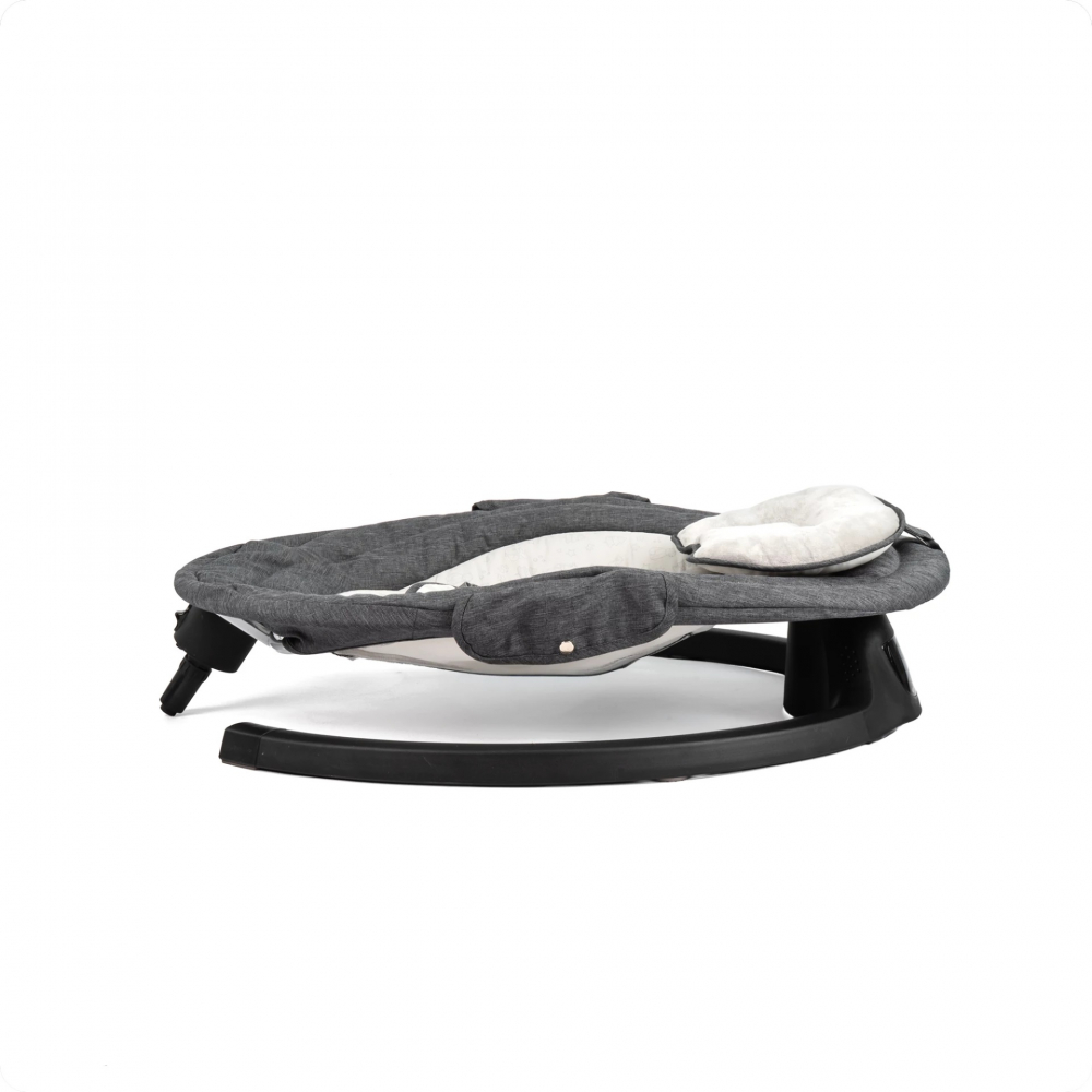 Leagan electric cu 5 moduri de balansare pentru copii Kidnort Svaie Black, portabil, cu telecomanda, muzica, conectare bluetoothusb, accesorii incluse, dimensiune 66 x 65 x 53.5 cm - 1 | YEO