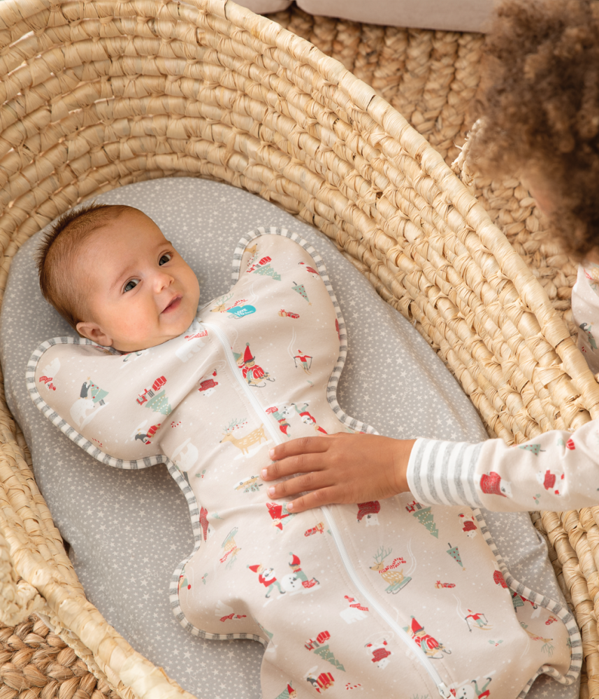 Sac de dormit pentru infasat Love to Dream Swaddle Up Snow Party 3.5-6 kg 1 Tog - 3