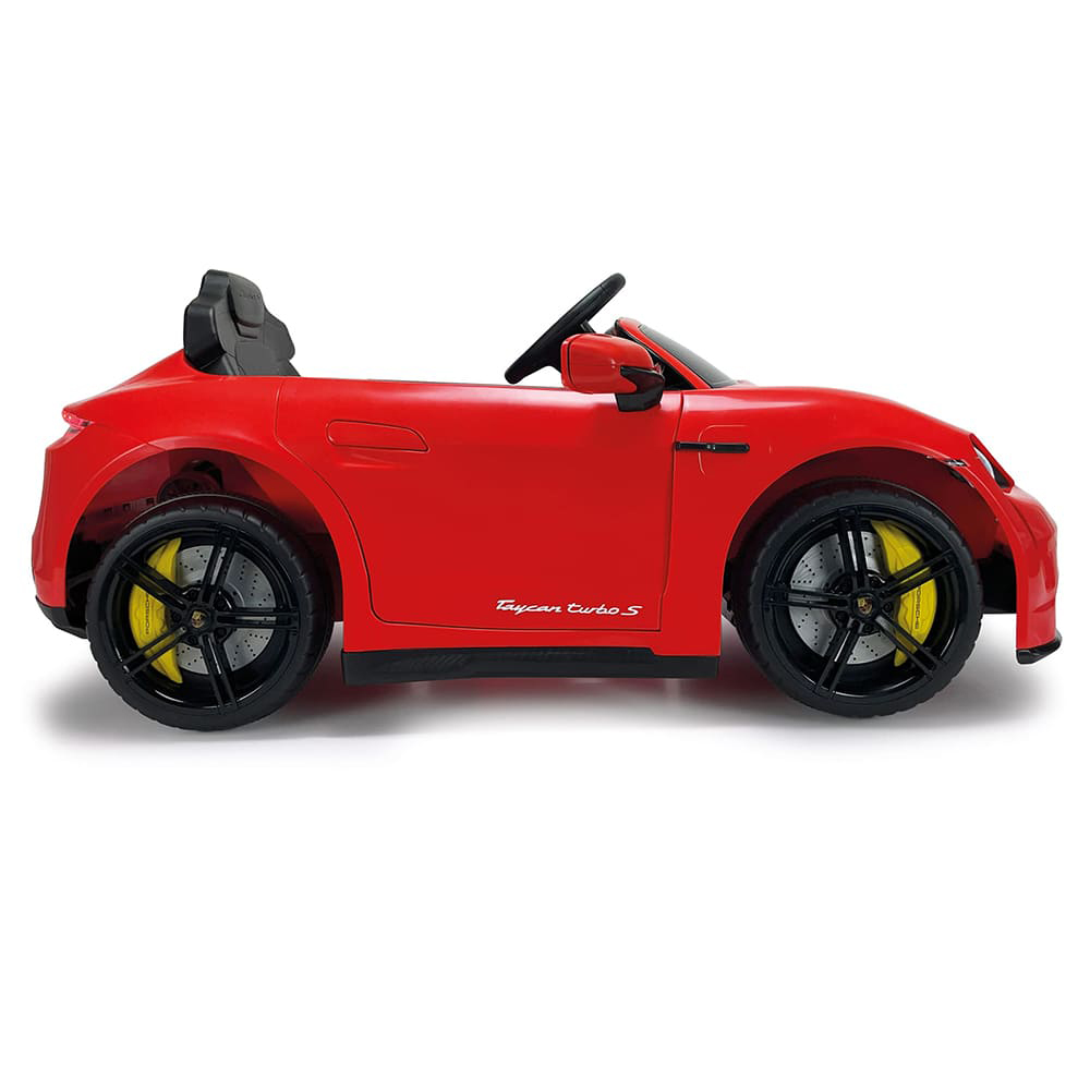 Masina electrica pentru copii Injusa Porsche Taycan 12V, 2 viteze, frana electrica, lumini Led, radio, USB, telecomanda, deschidere usi, varsta 2 ani+ - 1