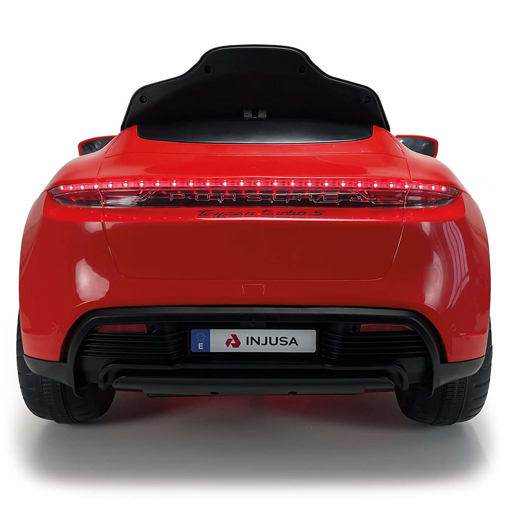 Masina electrica pentru copii Injusa Porsche Taycan 12V, 2 viteze, frana electrica, lumini Led, radio, USB, telecomanda, deschidere usi, varsta 2 ani+ - 3