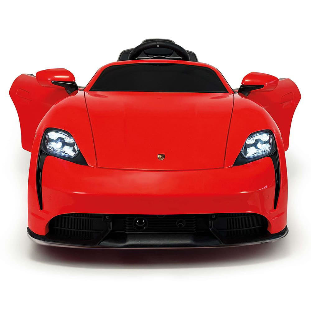 Masina electrica pentru copii Injusa Porsche Taycan 12V, 2 viteze, frana electrica, lumini Led, radio, USB, telecomanda, deschidere usi, varsta 2 ani+ - 4
