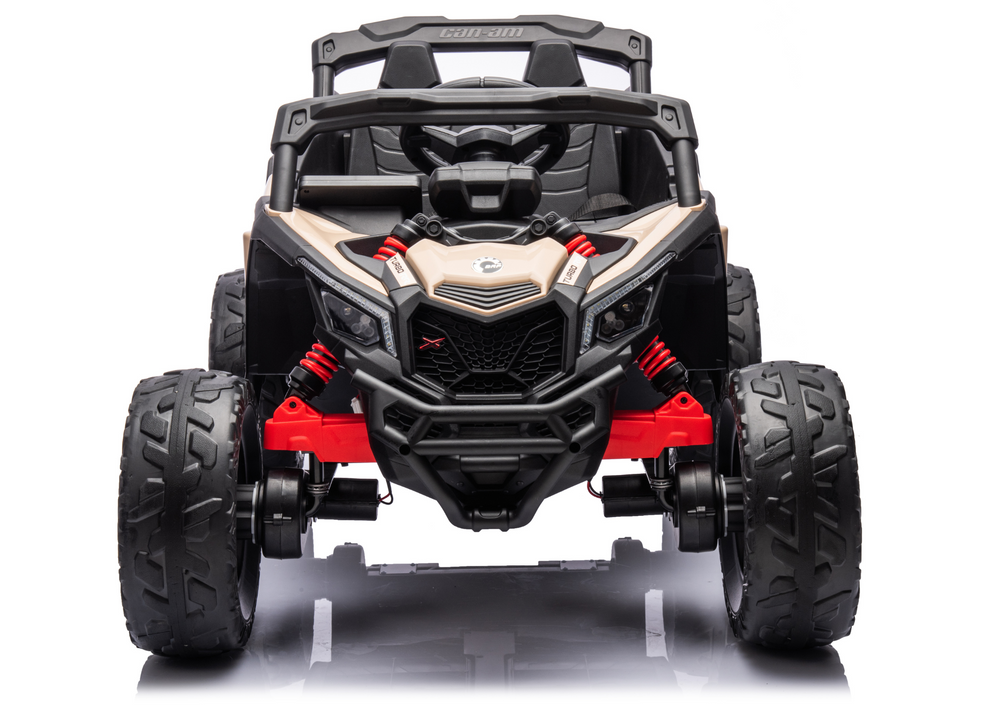 Masinuta electrica pentru copii Can Am  Marverick UTV kaki, 90w, acumulator 12V7Ah, deschidere usi, iluminare led, sistem audio bluetooth, usb, radio fm - 3