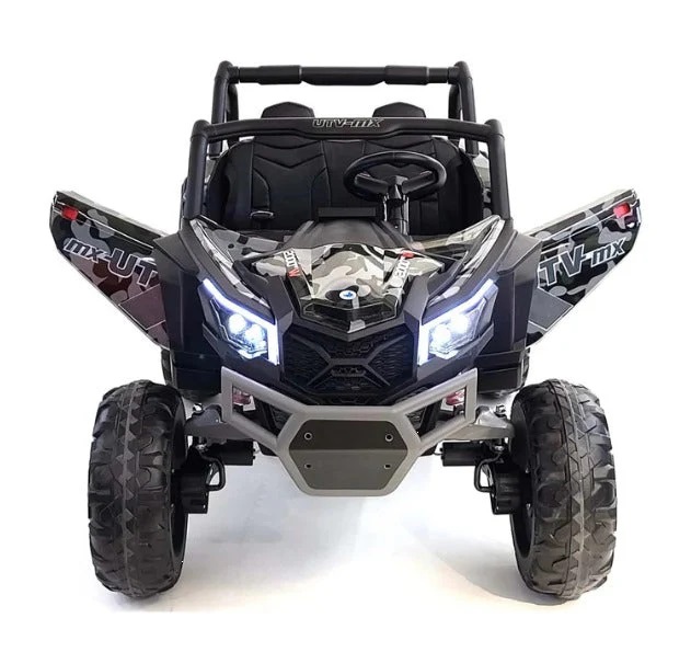 Masinuta electrica pentru copii Buggy Army 24V cu tractiune 4x4, transmisie automata cu 3 viteze, lumini led fataspate, intrare mp3, aux, usb, bluetooth, roti eva moi - 2