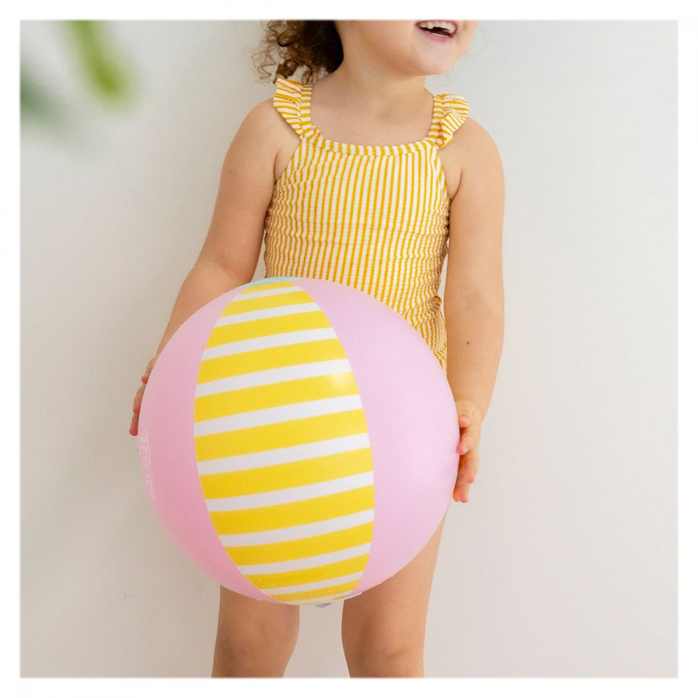 Minge gonflabila de plaja pentru copii, Quut Toys, culoare roz - 1 | YEO