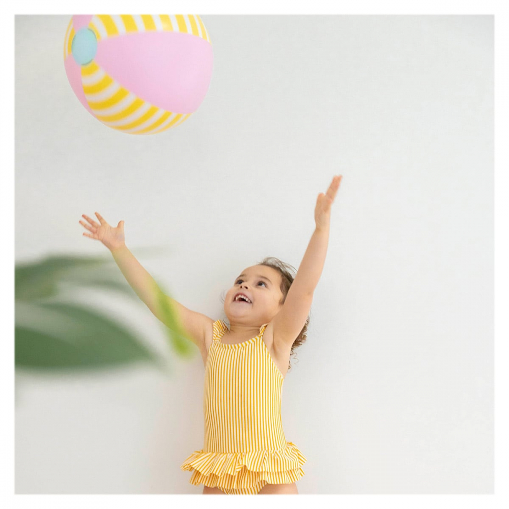 Minge gonflabila de plaja pentru copii, Quut Toys, culoare roz - 2 | YEO