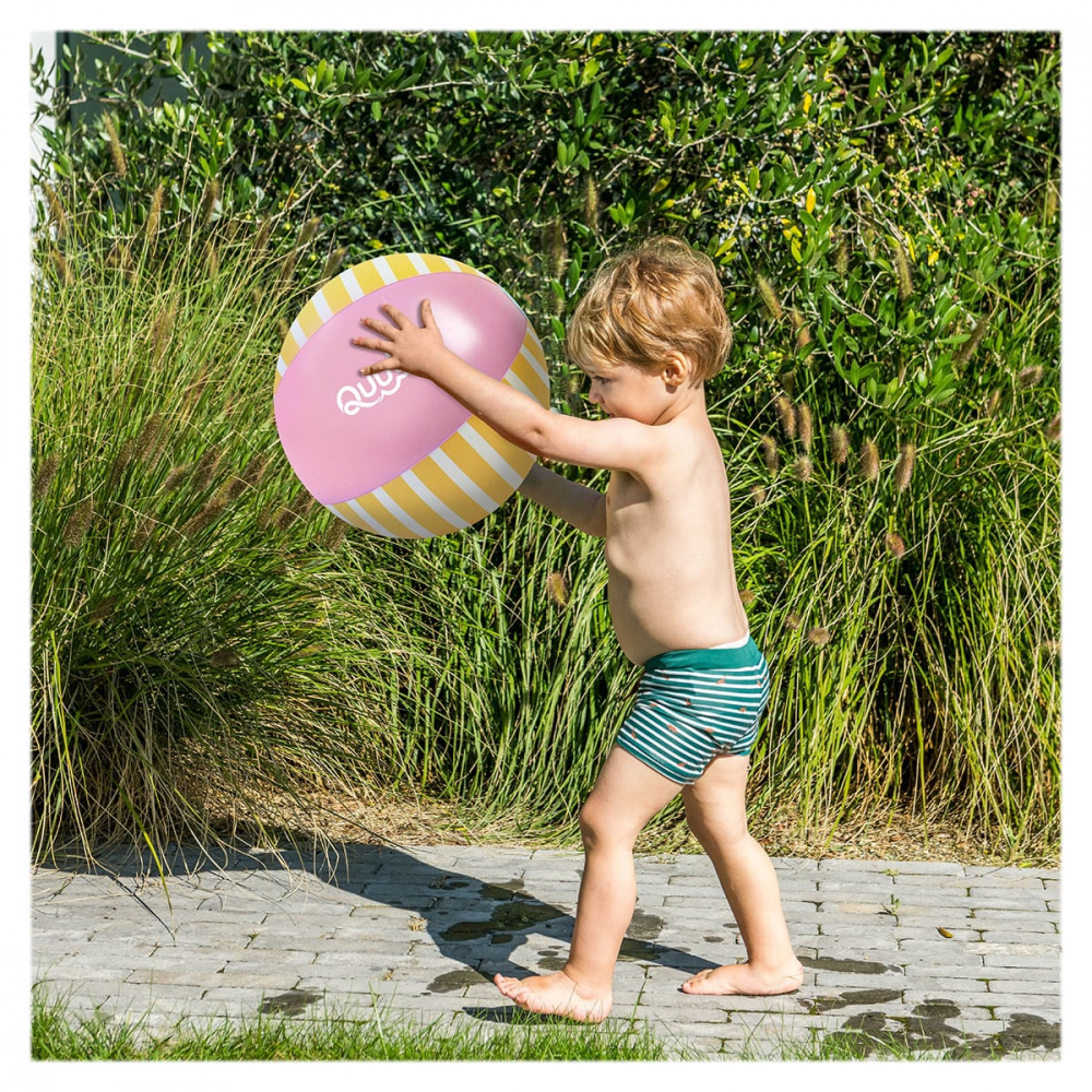 Minge gonflabila de plaja pentru copii, Quut Toys, culoare roz - 3 | YEO