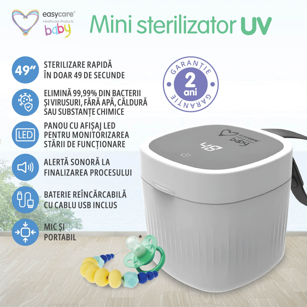 Mini sterilizator UV portabil Easycare Baby - 3 | YEO