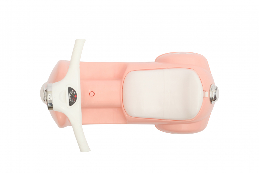 Motocicleta RideON fara pedale pentru copii Nichiduta BabyRide Pink cu far lumina LED, muzica, sezut ergonomic cu spatiu depozitare, sistem de siguranta antirasturnare - 1