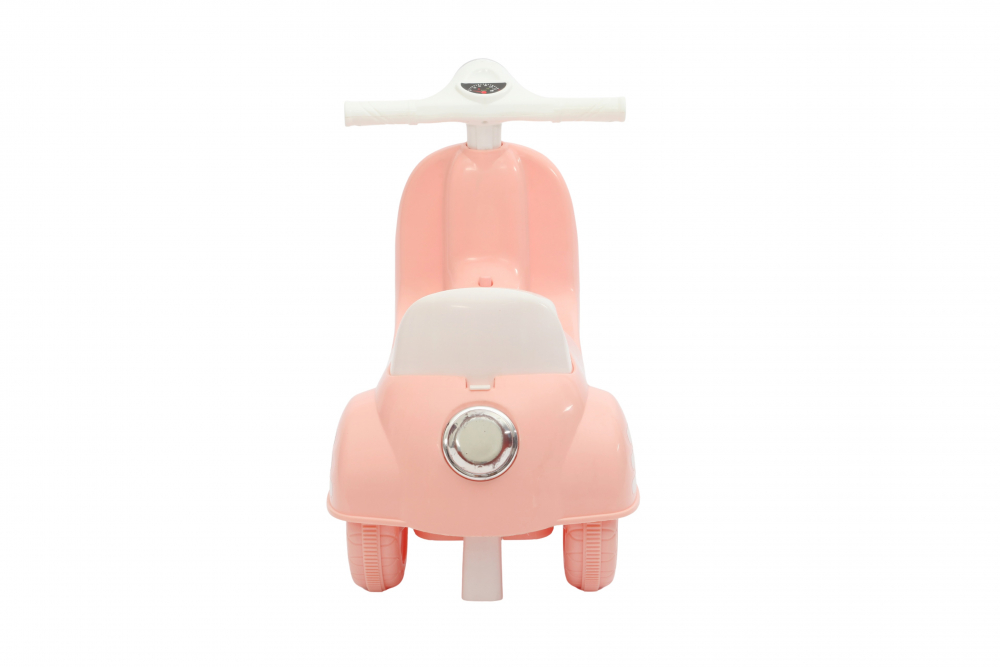 Motocicleta RideON fara pedale pentru copii Nichiduta BabyRide Pink cu far lumina LED, muzica, sezut ergonomic cu spatiu depozitare, sistem de siguranta antirasturnare - 3