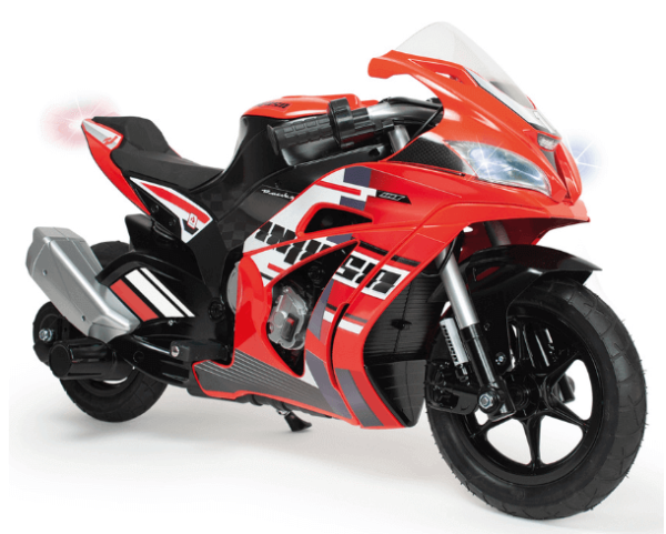 Motocicleta electrica pentru copii Injusa Racing Fighter 24V, frana cu tambur, roti gonflabile, 6-10 ani - 4