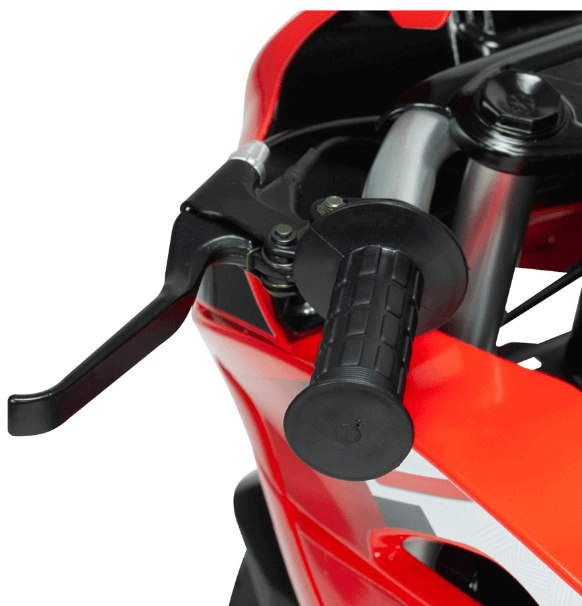 Motocicleta electrica pentru copii Injusa Racing Fighter 24V, frana cu tambur, roti gonflabile, 6-10 ani - 3