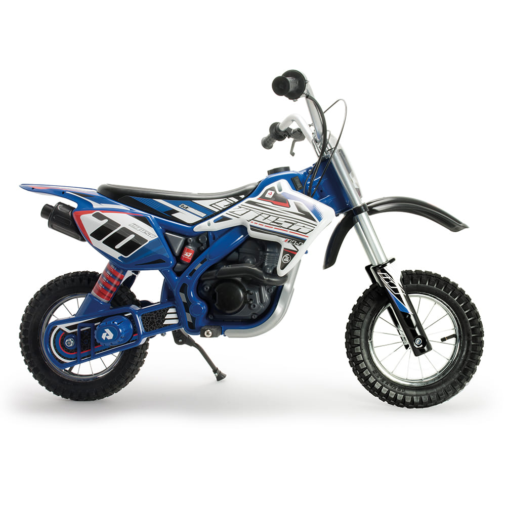 Motocicleta electrica pentru copii Injusa X-Treme Blue Fighter 24V pentru orice tip de teren, roti gonflabile, 6 ani+ - 1