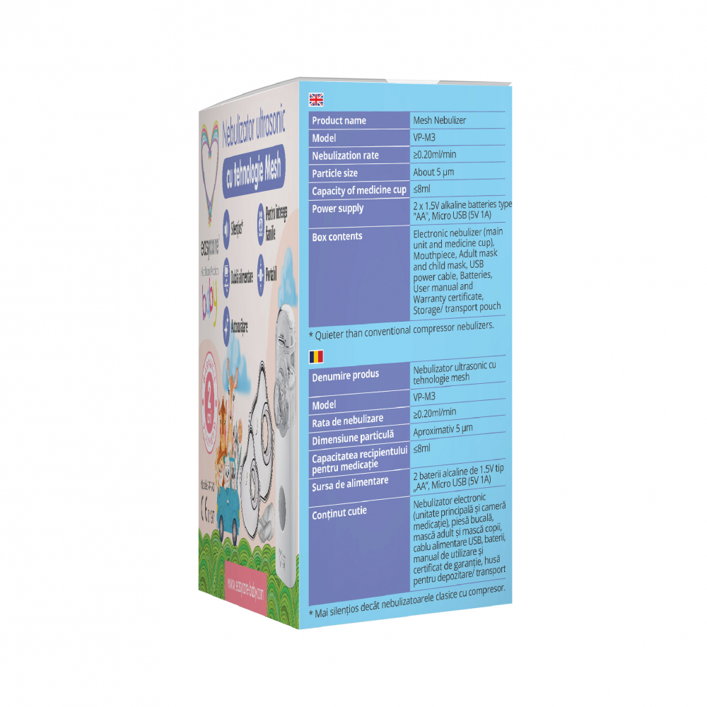 Nebulizator ultrasonic cu tehnologie mesh VP-M3 Easycare Baby - 2 | YEO