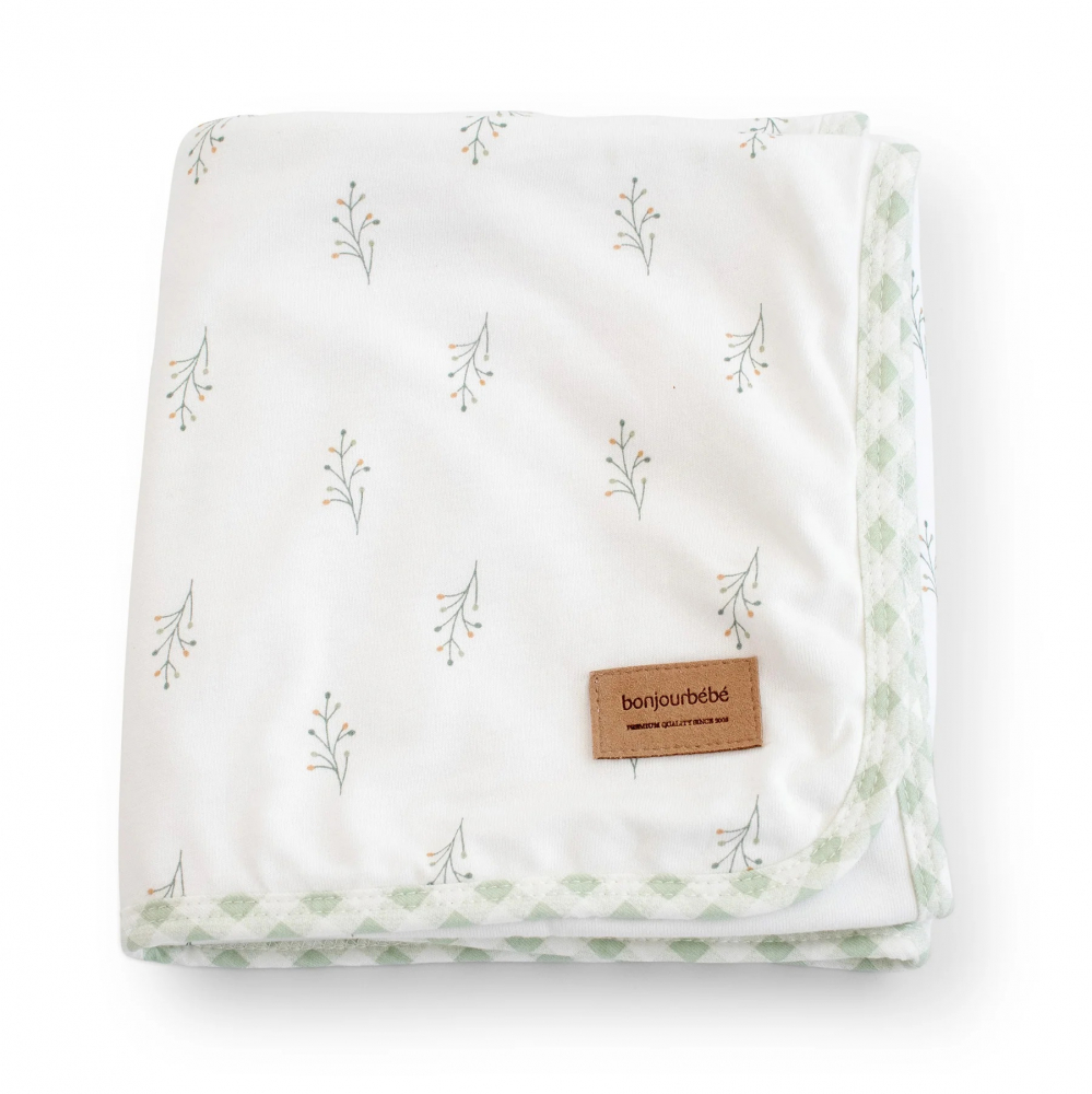 Paturica moale si hipoalergenica, bumbac jersey, 65x80 cm, Spring Cottage - 2