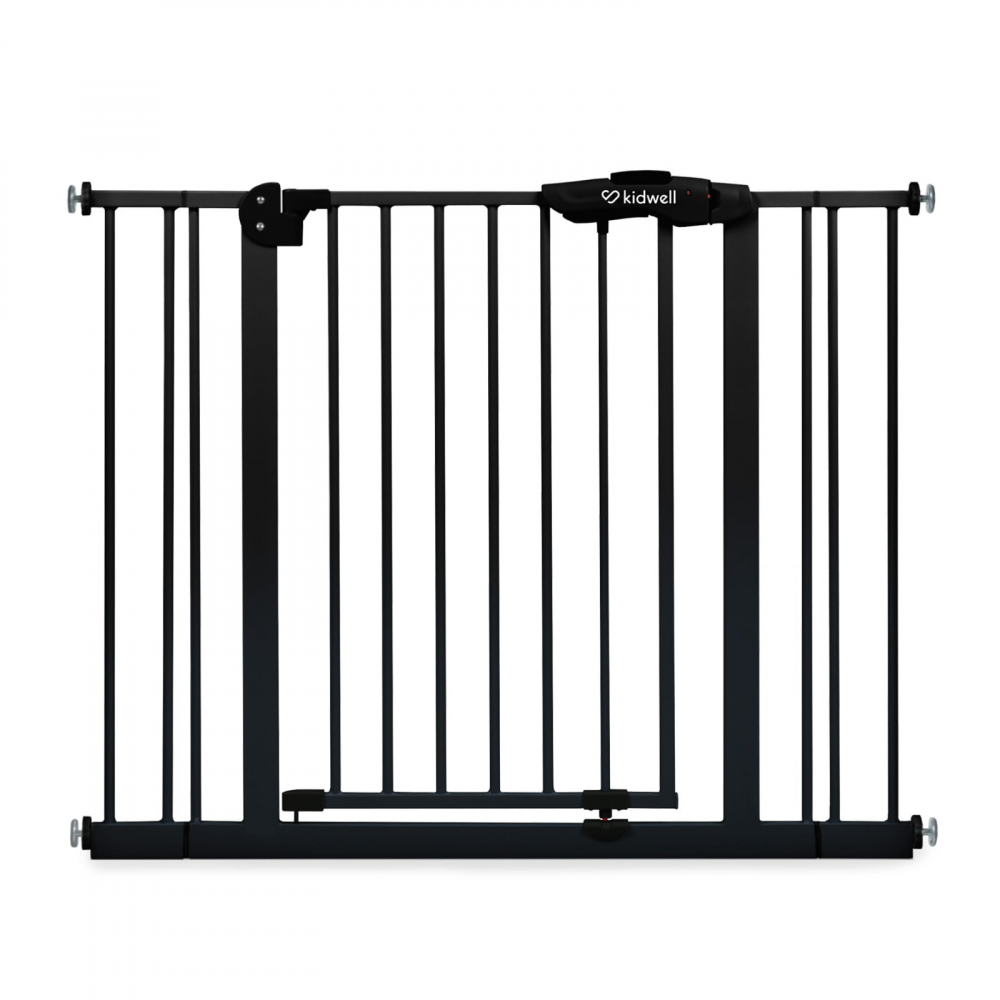 Poarta de siguranta Kidwell Guarda din otel, functie auto close, 75-104 cm, Negru
