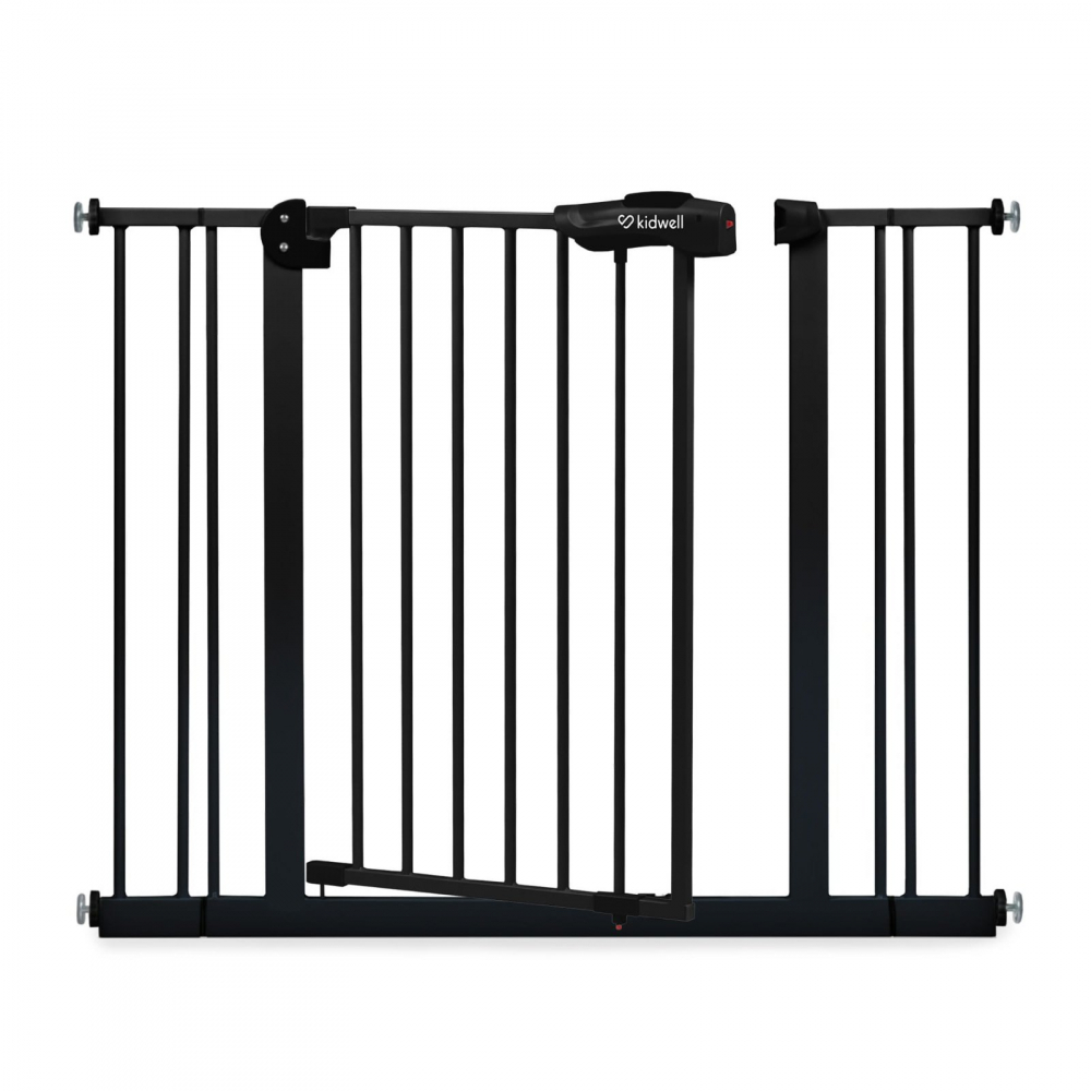 Poarta de siguranta Kidwell Guarda din otel, functie auto close, 75-104 cm, Negru - 1 | YEO