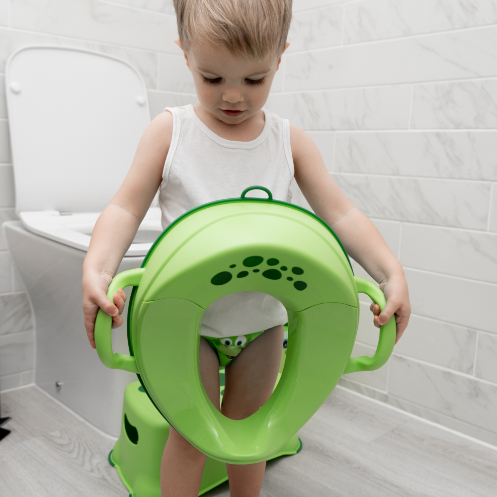 Reductor cu manere pentru toaleta My Trainer Seat Dino - 1 | YEO