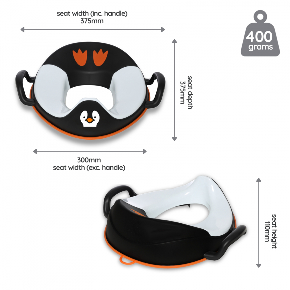 Reductor cu manere pentru toaleta My Trainer Seat Pinguin - 2 | YEO