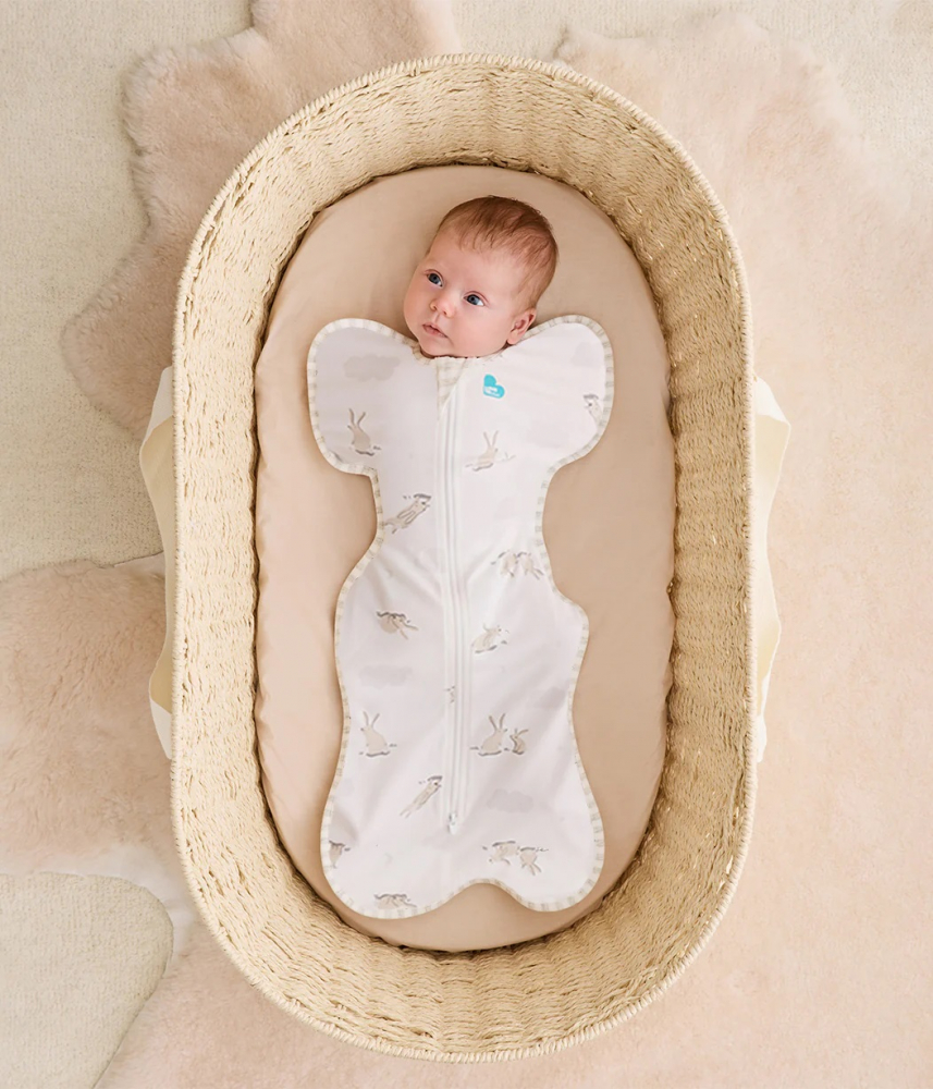 Sac de dormit pentru infasat Love to Dream Swaddle Up Bunnies M 6-8.5 kg 1 Tog - 2