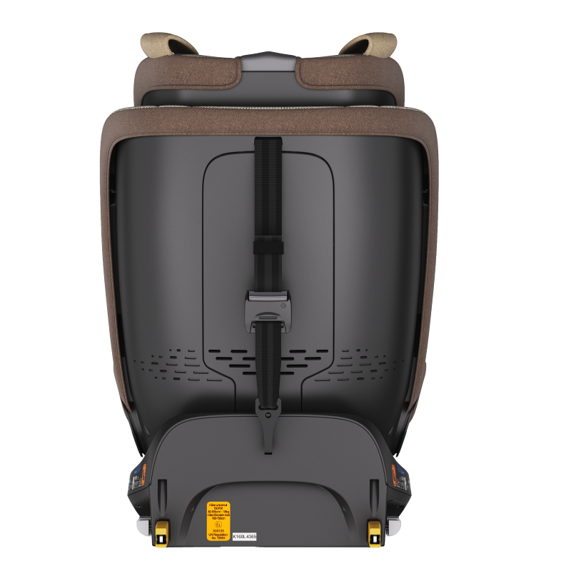 Scaun auto Buf Boof B-Joy Deluxe BrownDog iSize cu isofix, pozitie somn 155 grade, rotativ 360 grade, 40-150 cm - 3