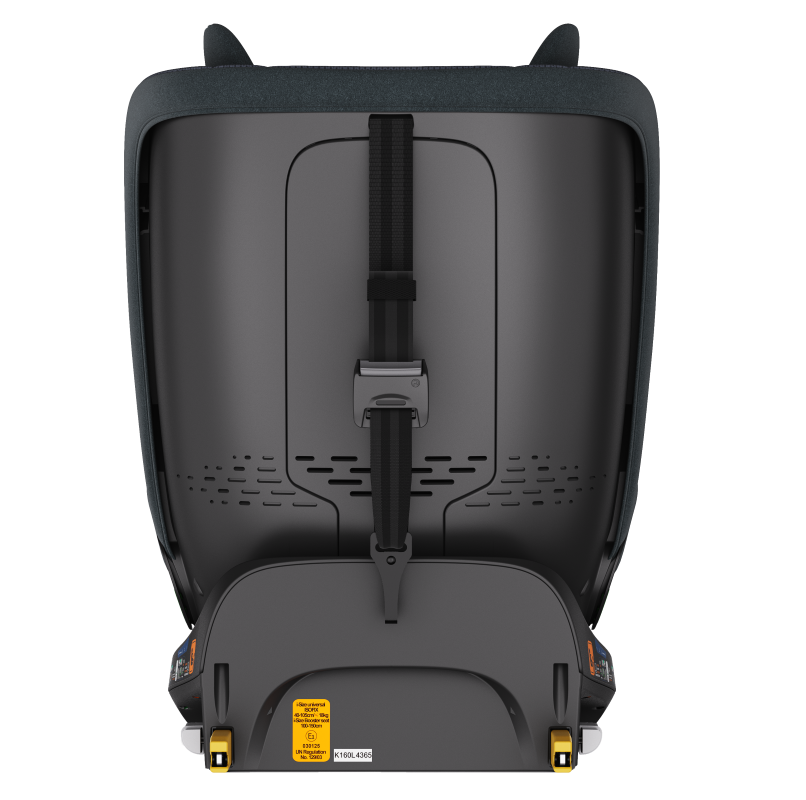 Scaun auto Buf Boof B-Joy Deluxe DarkGreyCat iSize cu isofix, pozitie somn 155 grade, rotativ 360 grade, 40-150 cm - 1